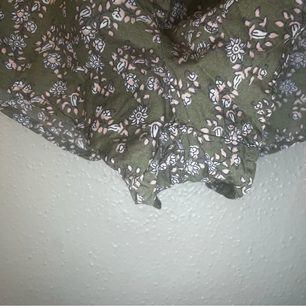 Victoria secret green floral draw string pajama shorts - Picture 5 of 7